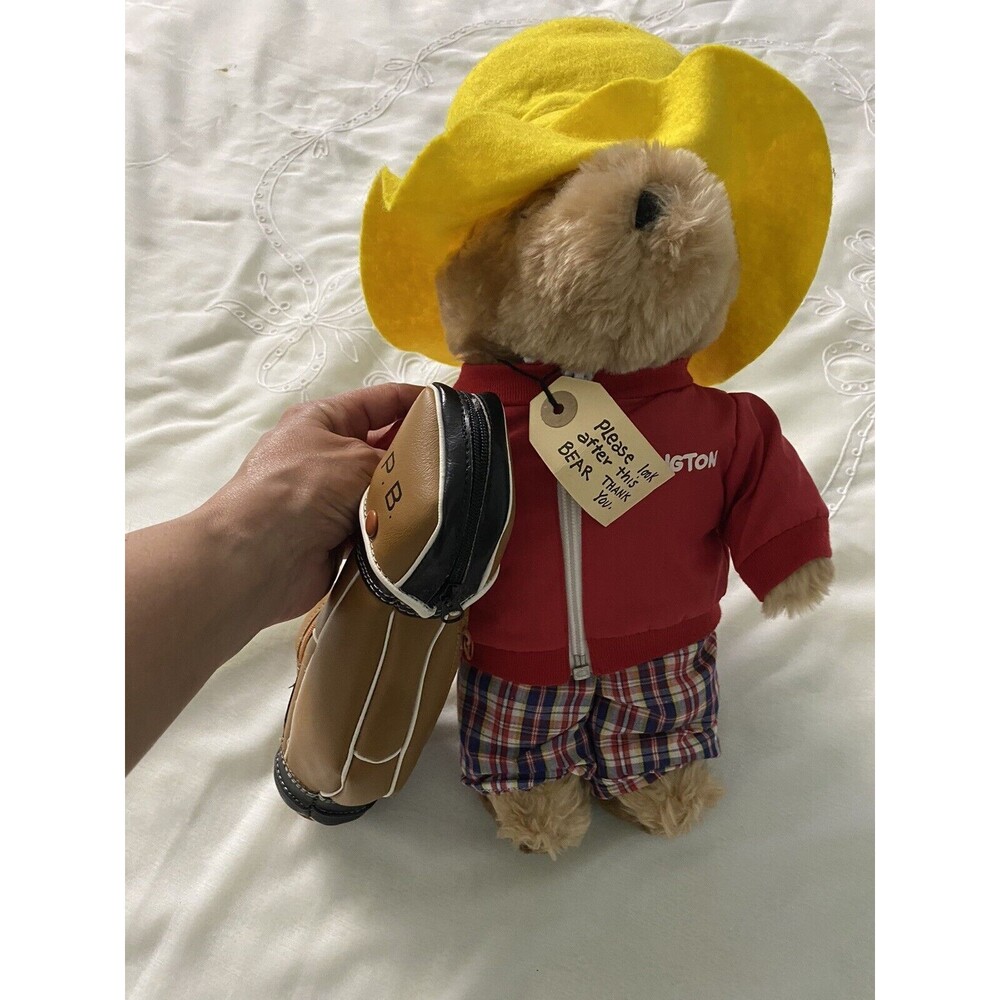 Vintage Eden Toys Paddington Bear 1985 Golfer Bear Golf Dressed 14”